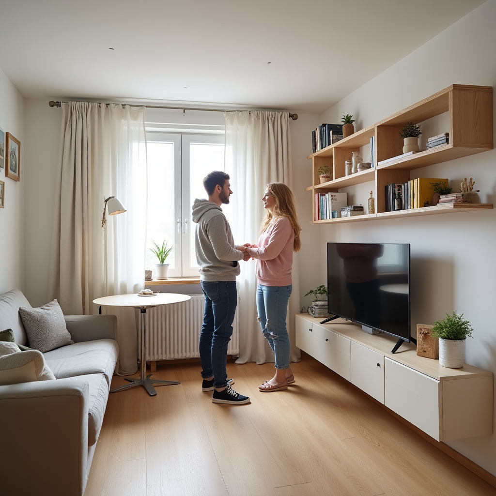 Organizare apartament mic din România